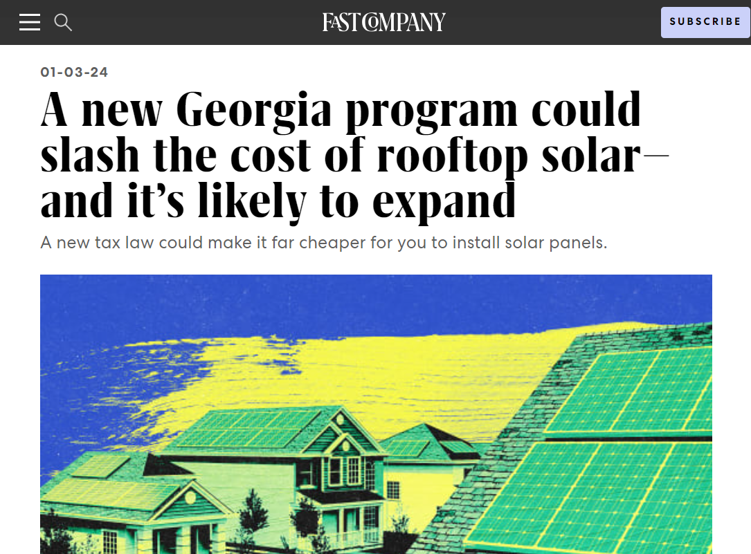 A new Georgia program could slash the cost of rooftop solar—and it’s likely to expand