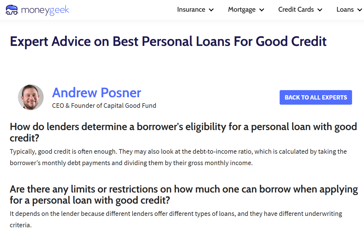 Best Personal Loans for Good Credit in 2024